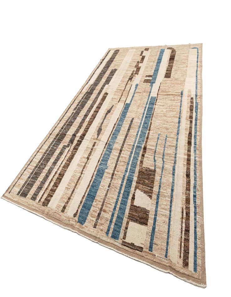 Detail image of 9' 9 x 14' 2  Hand Knotted Beni Marok Rug