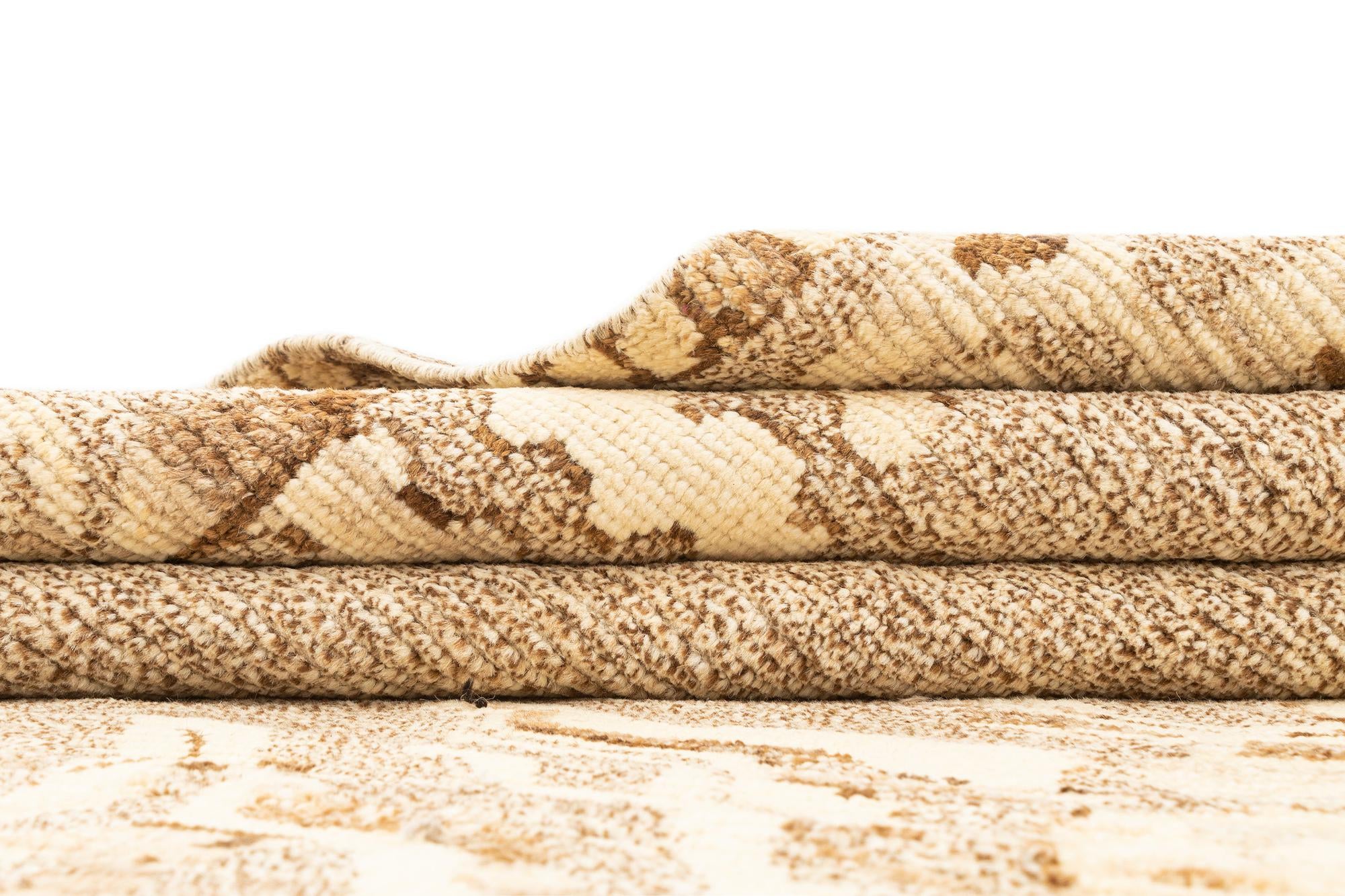 10' 5 x 14' 4 Hand Knotted Beni Marok Rug