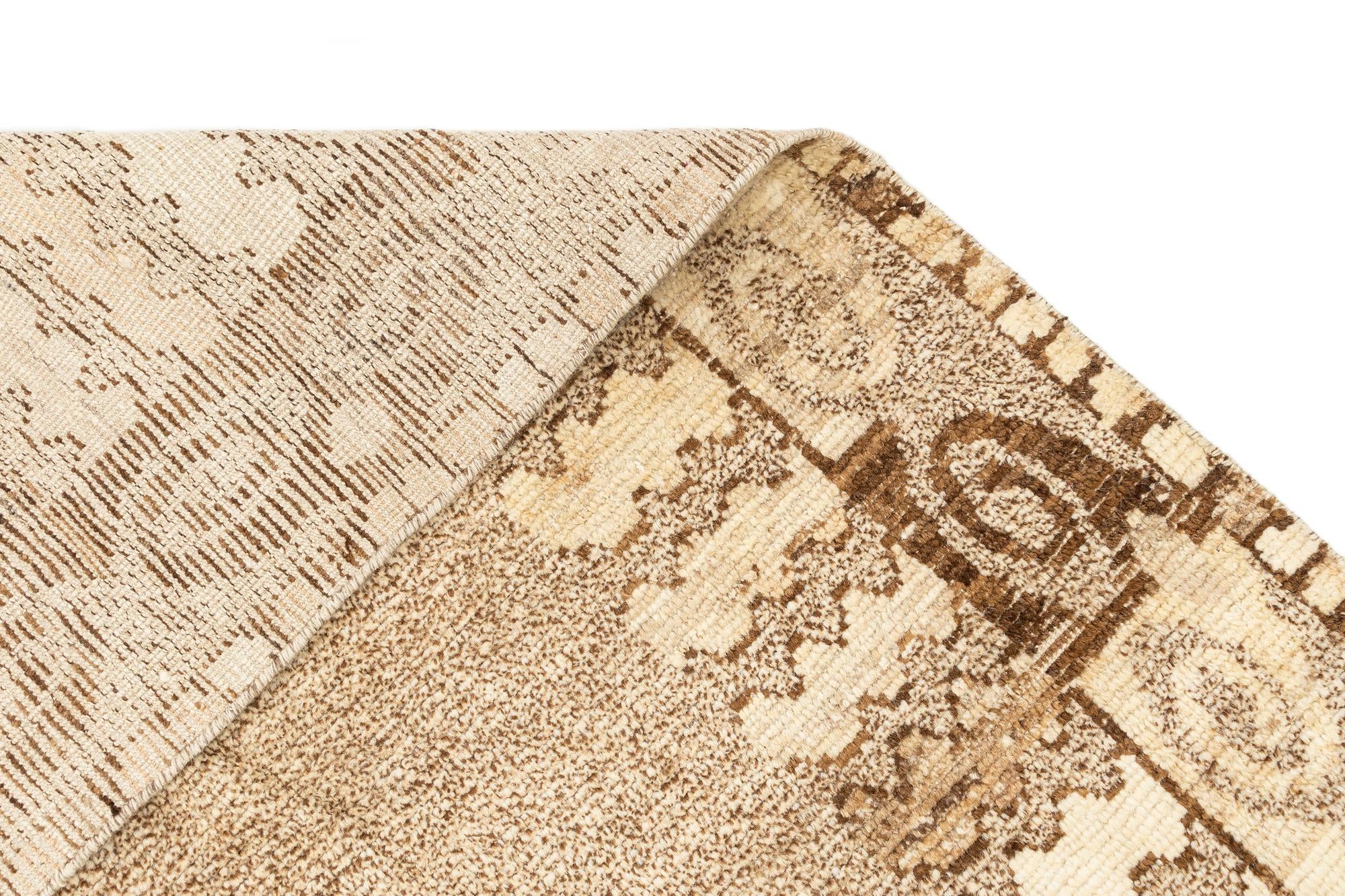 10' 5 x 14' 4 Hand Knotted Beni Marok Rug