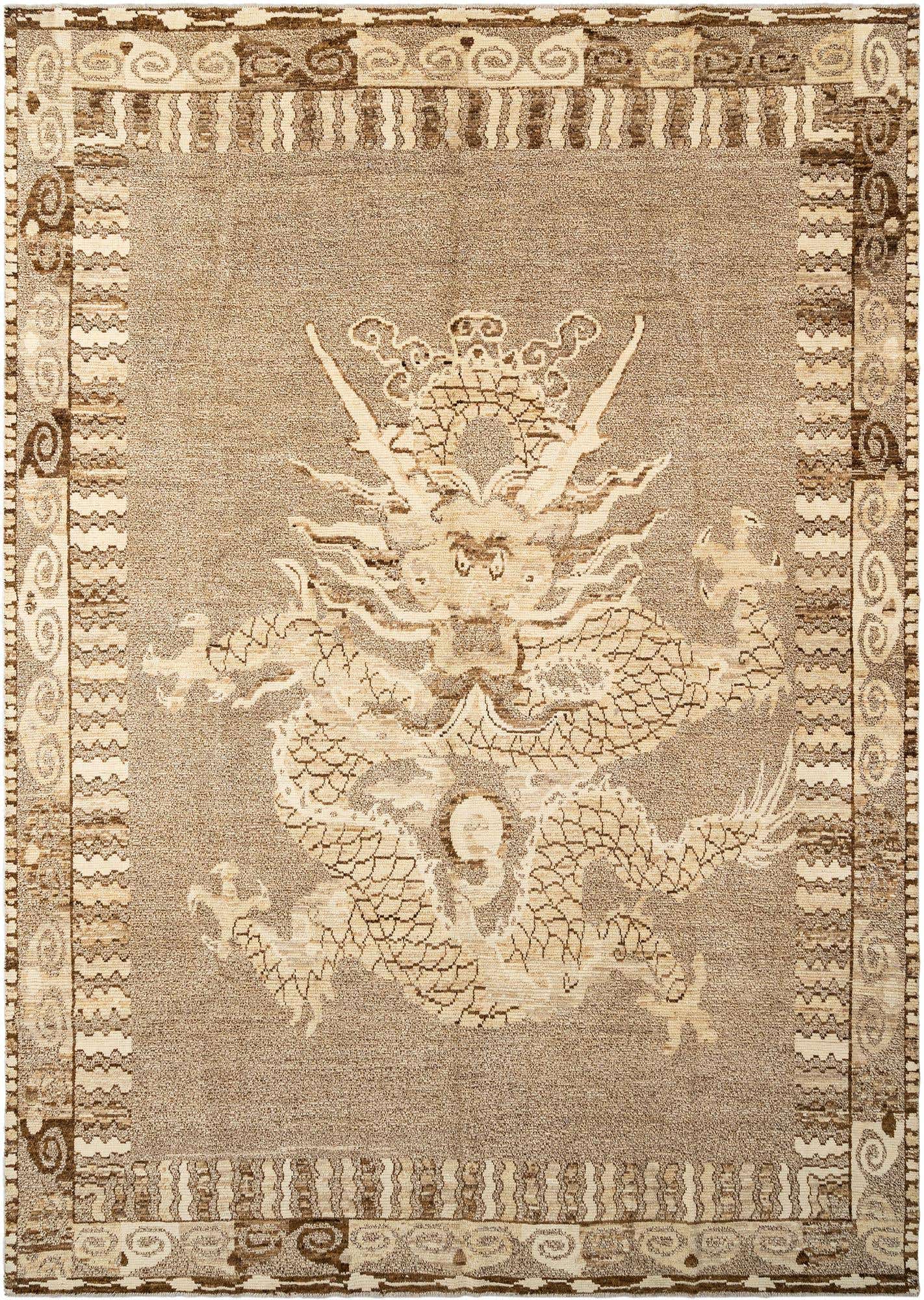 10' 5 x 14' 4 Hand Knotted Beni Marok Rug
