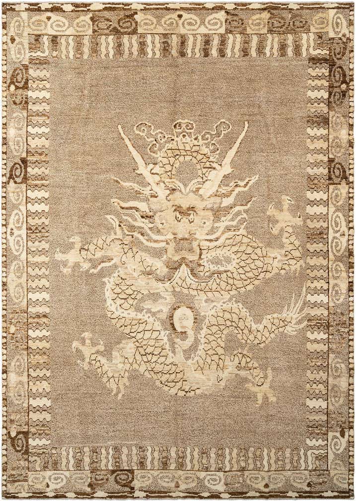 10' 5 x 14' 4 Hand Knotted Beni Marok Rug
