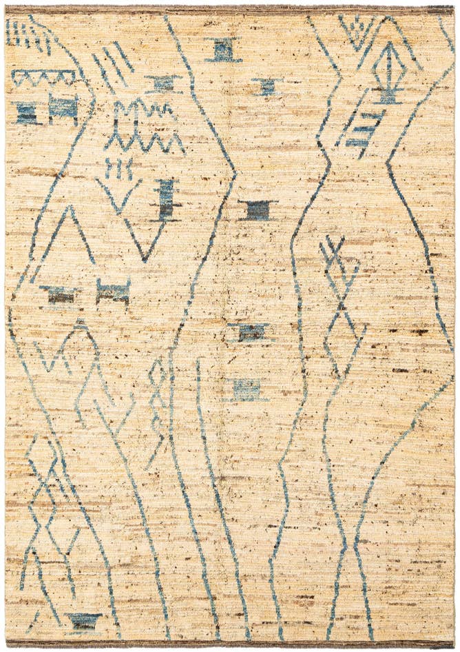 Detail image of 5' 10 x 8' Beni Marok Rug
