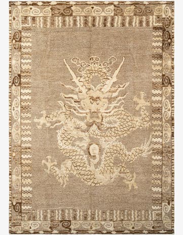 10' 5 x 14' 4 Hand Knotted Beni Marok Rug