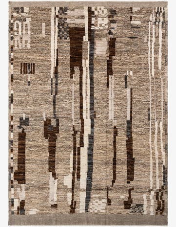 9' x 12' 4 Hand Knotted Beni Marok Rug