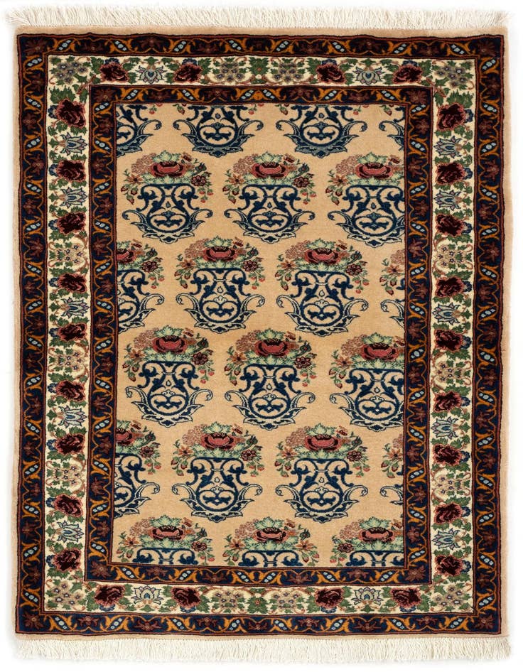 Detail image of 3' 3 x 4' 7 Hand Knotted Bidjar Persian Wool Rug