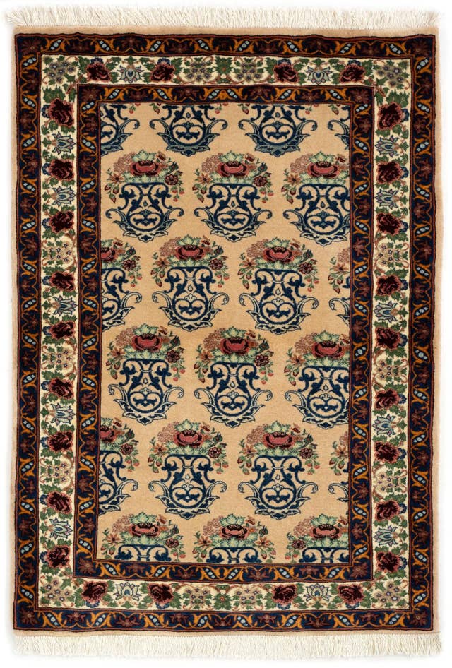 Detail image of 3' 3 x 4' 7 Hand Knotted Bidjar Persian Wool Rug