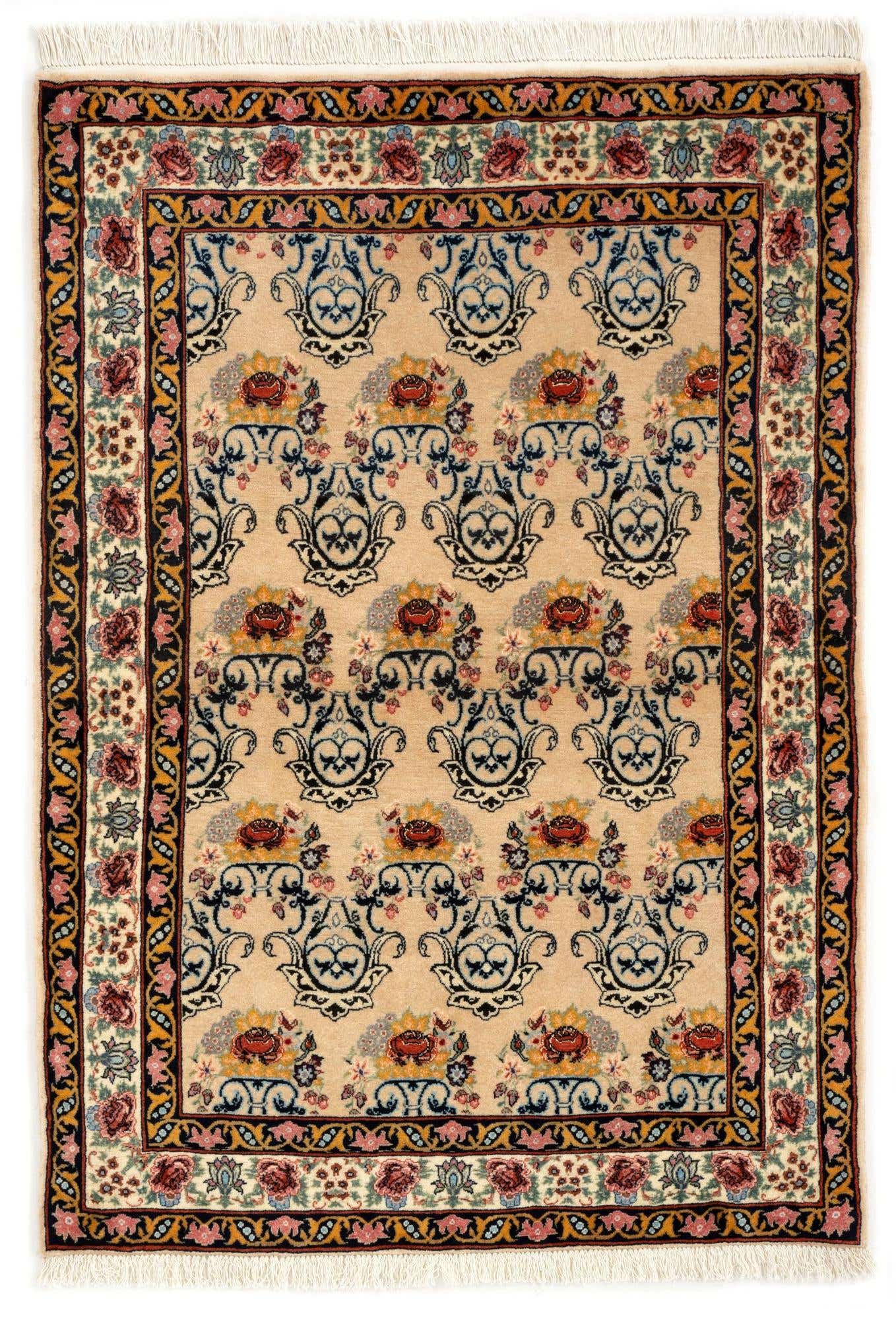 3' 5 x 4' 11 Hand Knotted Bidjar Persian Wool Rug