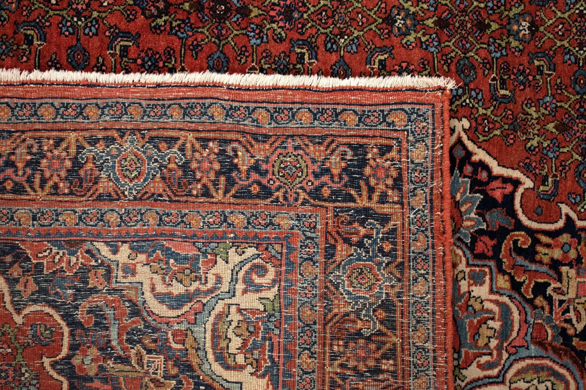 4' 7 x 7' Hand Knotted Bidjar Persian Rug
