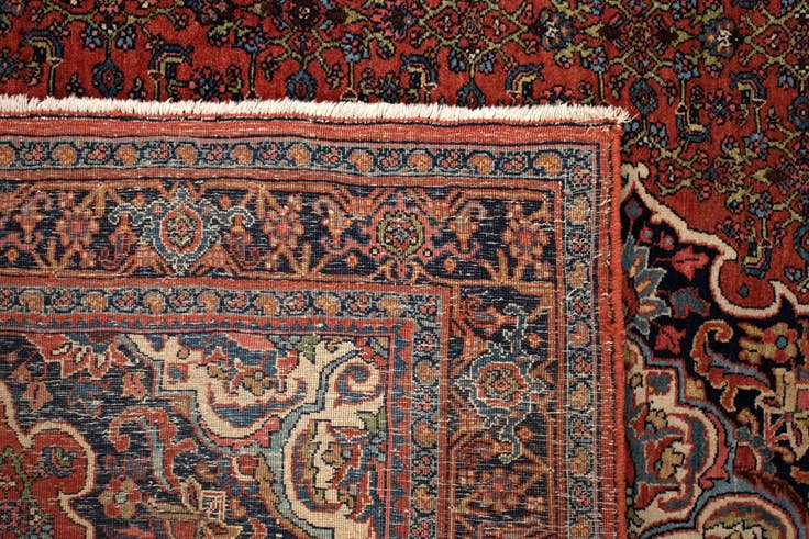 Detail image of 140cm x 215cm anudado a mano Bidjar Alfombra Persa
