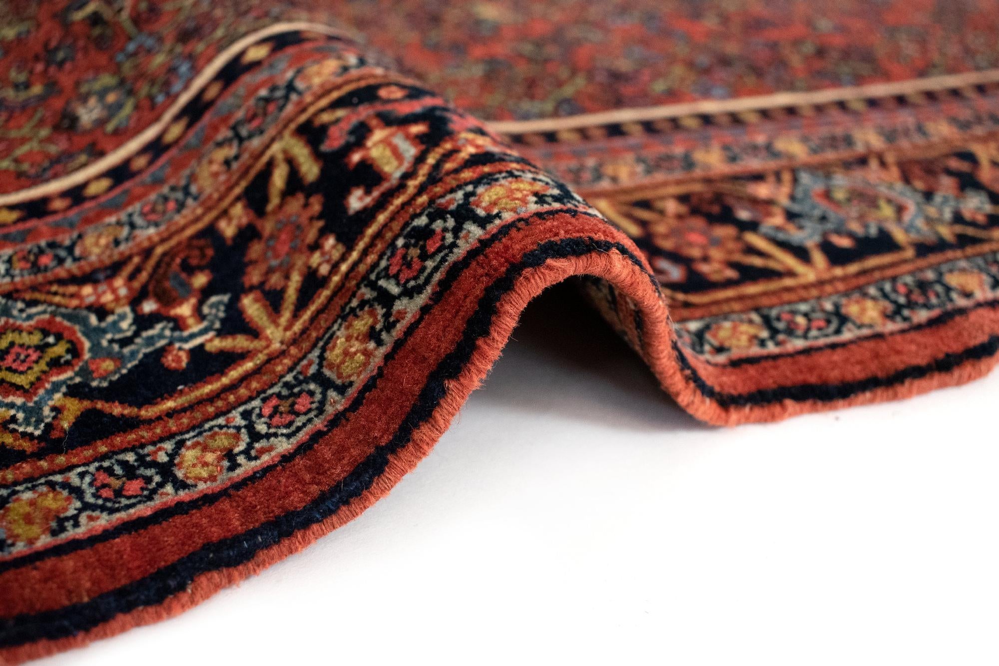4' 7 x 7' Hand Knotted Bidjar Persian Rug