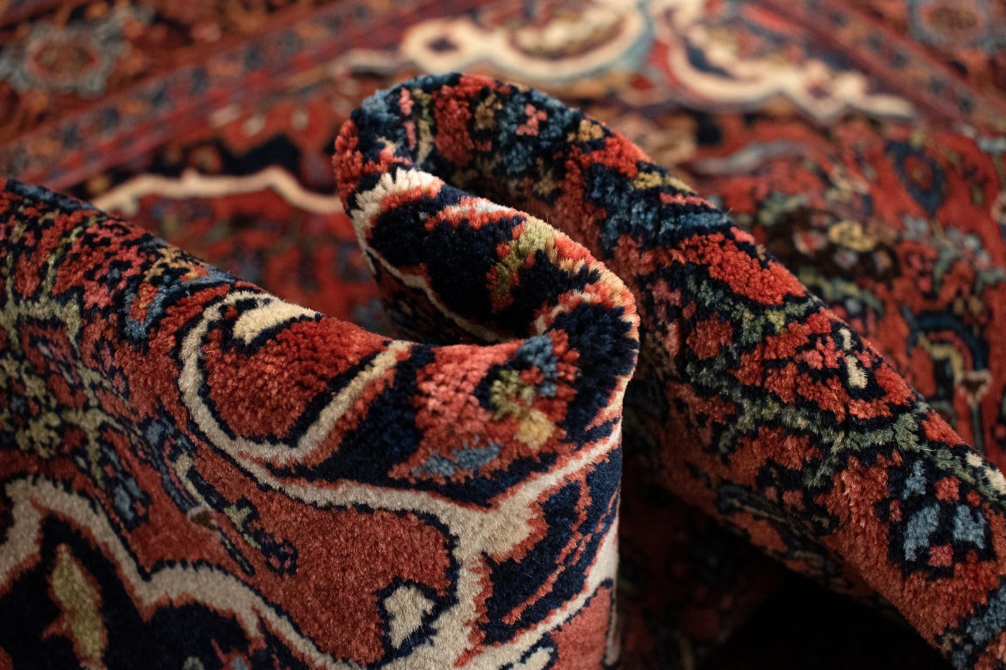 4' 7 x 7' Hand Knotted Bidjar Persian Rug