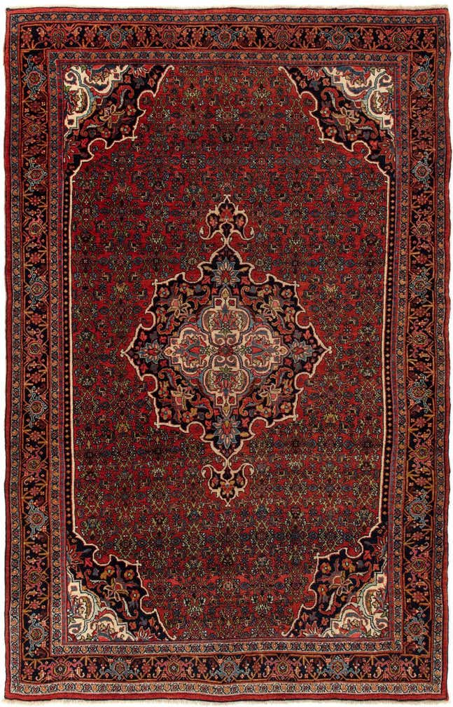140cm x 215cm anudado a mano Bidjar Alfombra Persa
