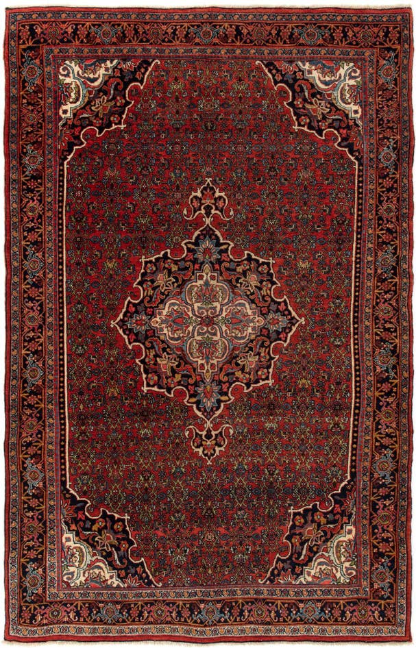 Detail image of 140cm x 215cm anudado a mano Bidjar Alfombra Persa