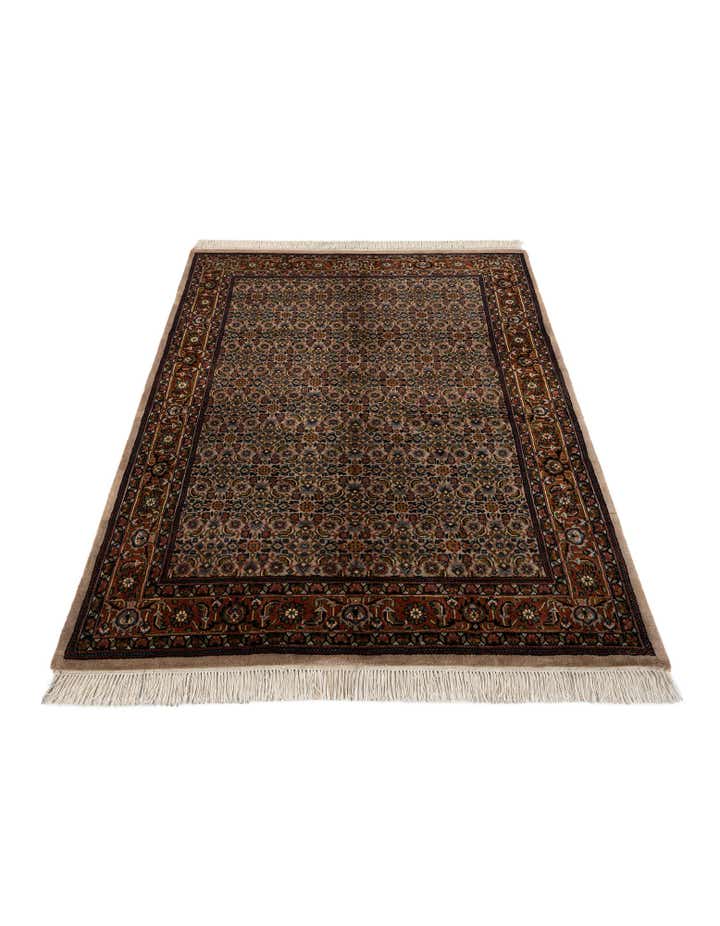 4' 2 x 6' 6 Hand Knotted Bidjar Oriental Wool Rug
