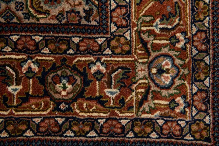 4' 2 x 6' 6 Hand Knotted Bidjar Oriental Wool Rug