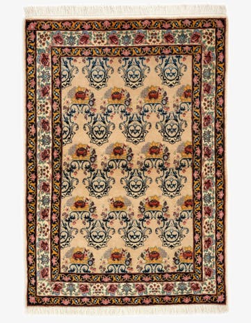 3' 5 x 4' 11 Hand Knotted Bidjar Persian Wool Rug