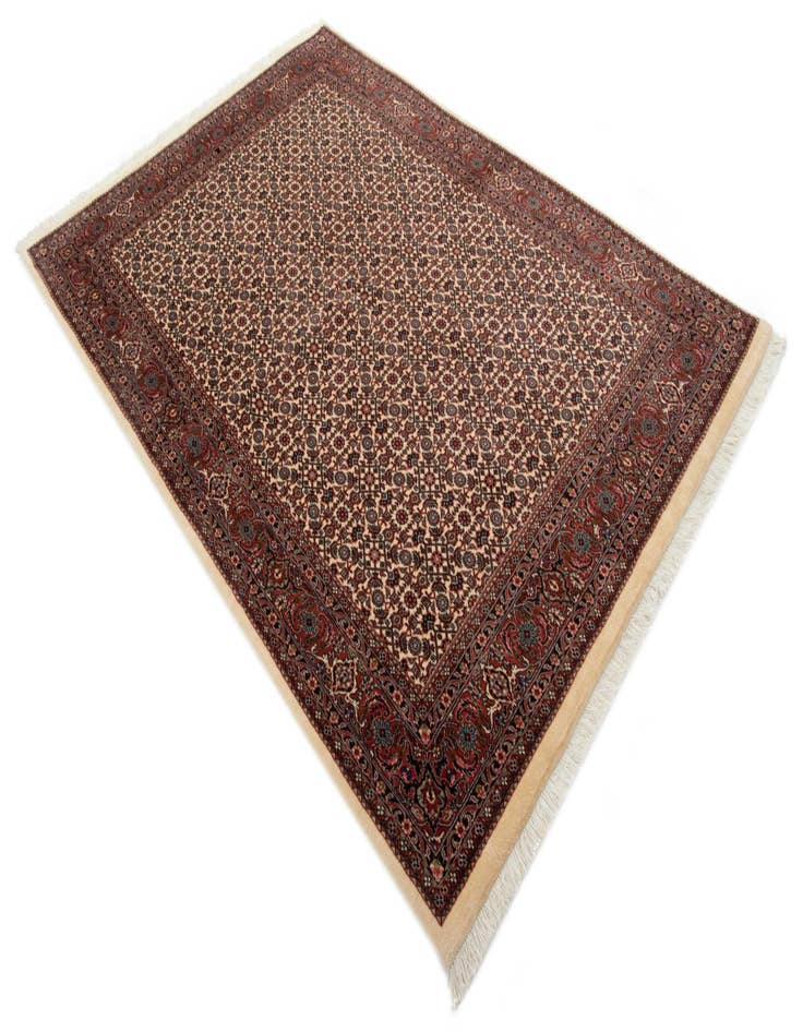 Detail image of 4' 10 x 7' 1 Bidjar With Silk Rug
