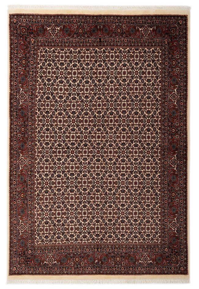 Detail image of 4' 10 x 7' 1 Bidjar With Silk Rug