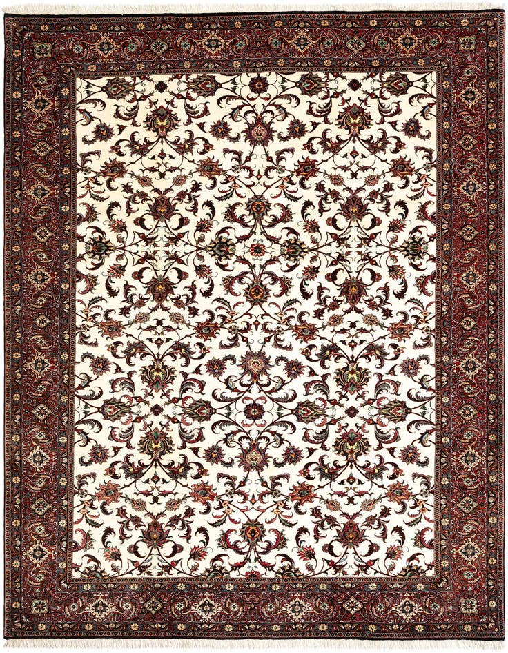 Detail image of 6' 9 x 9' 6 Bidjar With Silk Rug