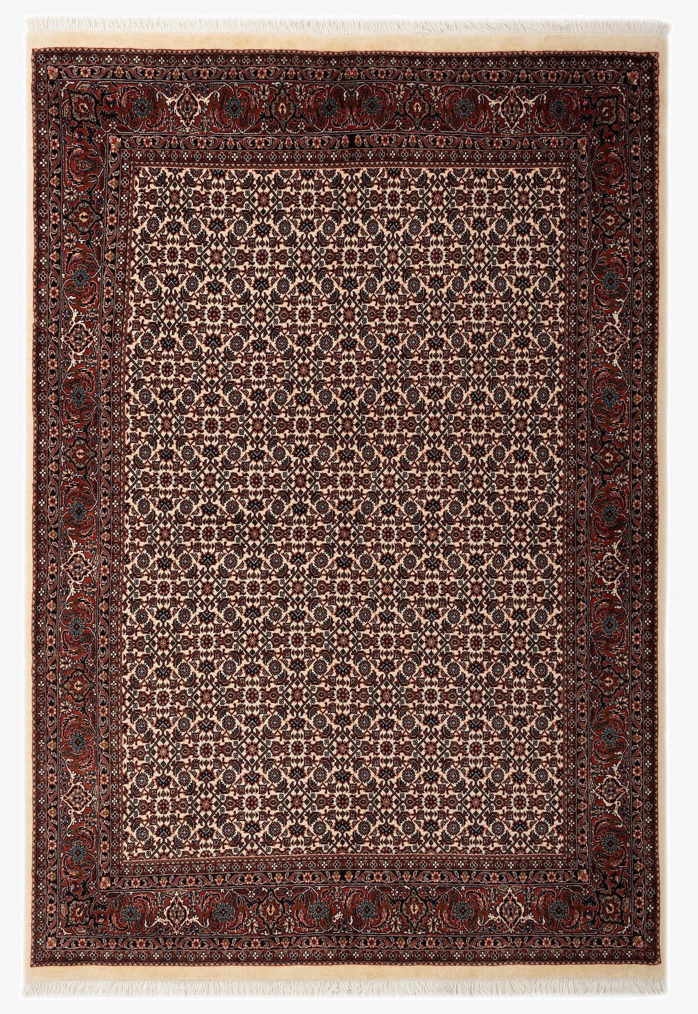 4' 10 x 7' 1 Bidjar With Silk Rug