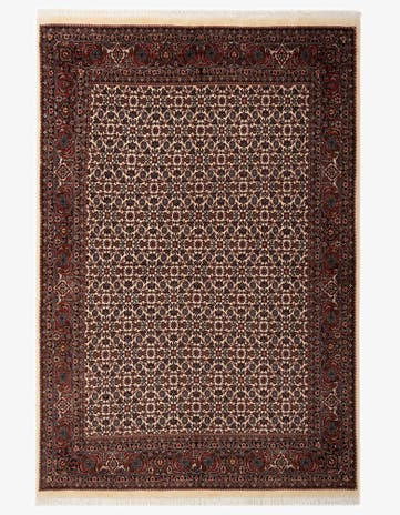 4' 10 x 7' 1 Bidjar With Silk Rug