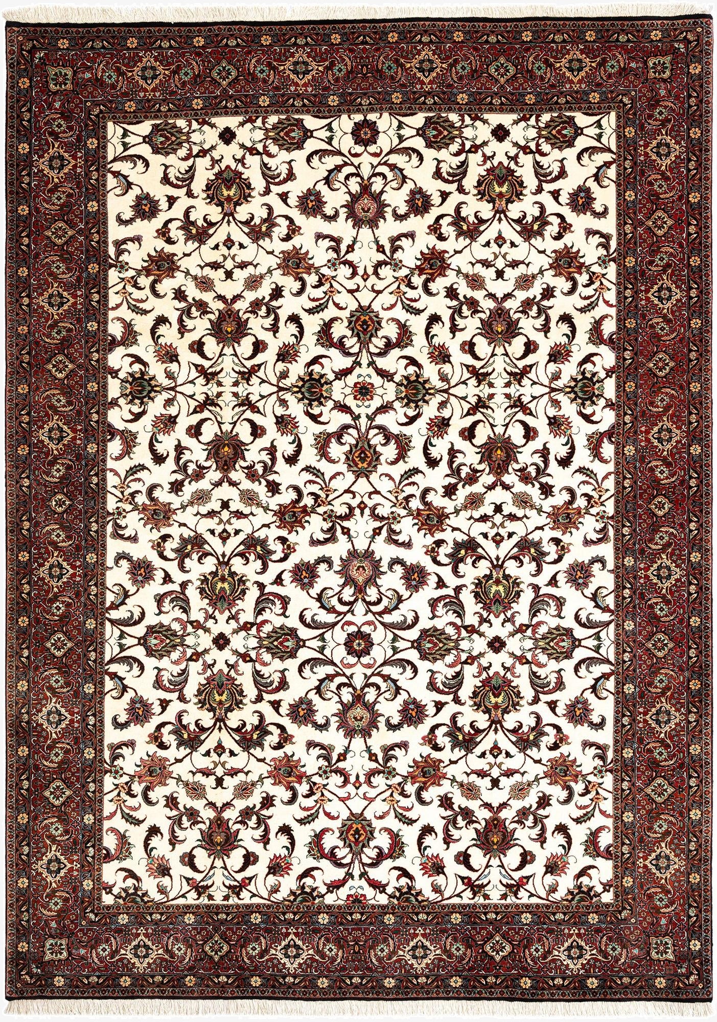 6' 9 x 9' 6 Bidjar With Silk Rug