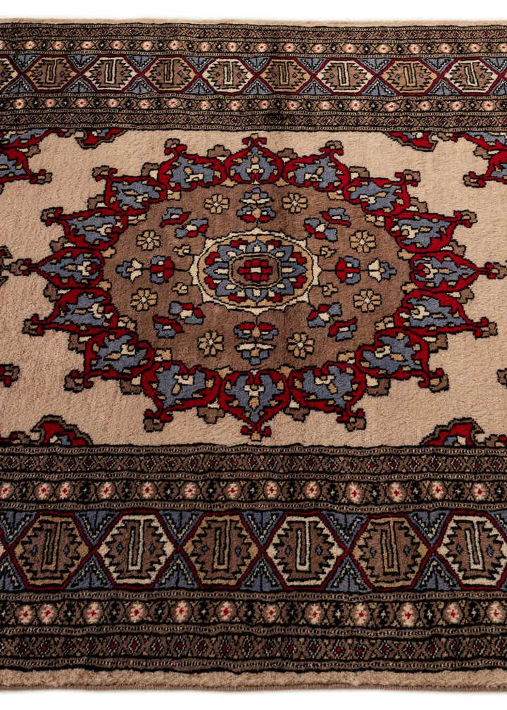 4' 2 x 6' 5 Hand Knotted Bokhara Oriental Wool Rug