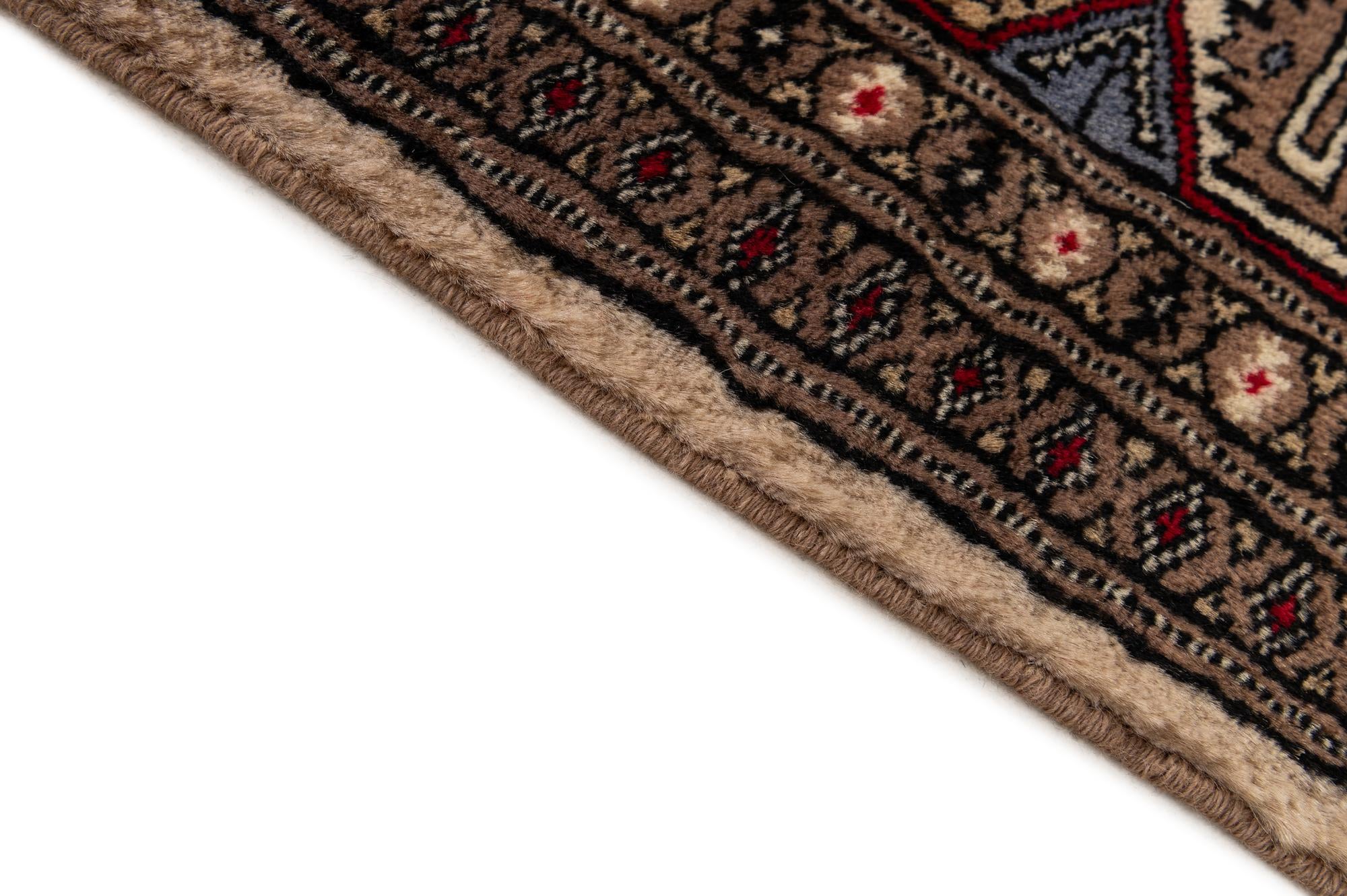 4' 2 x 6' 5 Hand Knotted Bokhara Oriental Wool Rug
