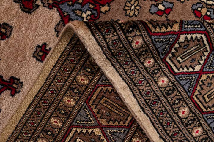 4' 2 x 6' 5 Hand Knotted Bokhara Oriental Wool Rug