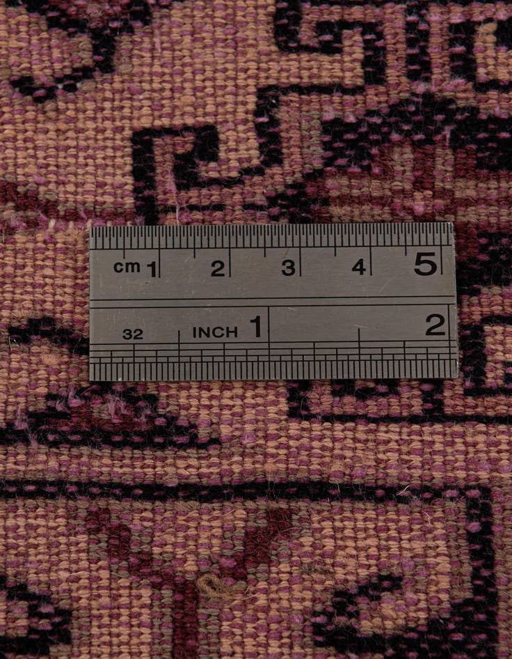 Detail image of 4' 1 x 6'  Hand Knotted Bokhara Oriental Wool Rug