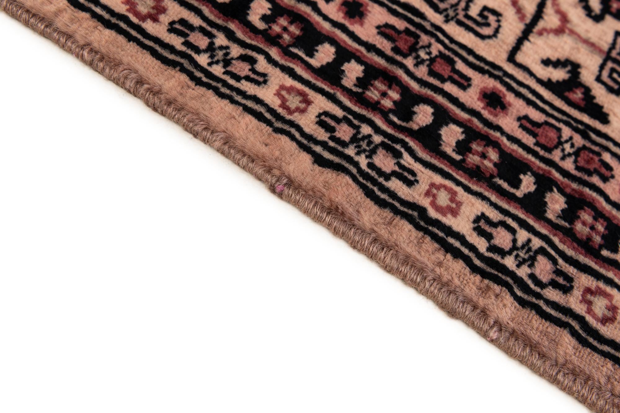4' 1 x 6' Hand Knotted Bokhara Oriental Wool Rug