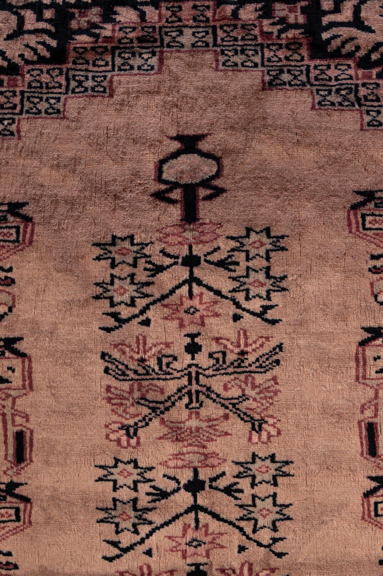 4' 1 x 6' Hand Knotted Bokhara Oriental Wool Rug
