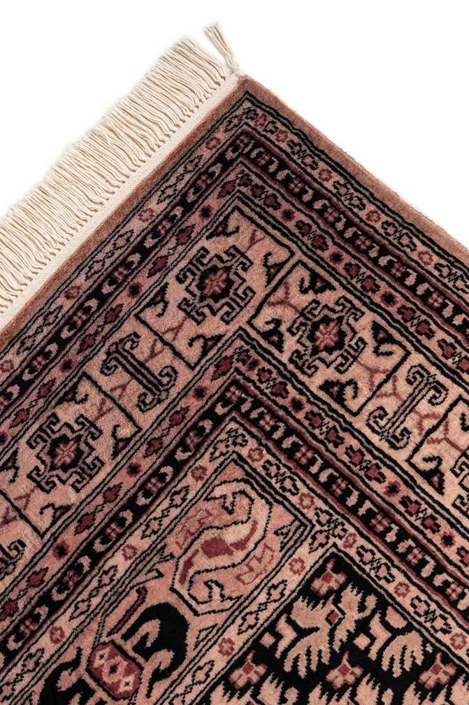 4' 1 x 6' Hand Knotted Bokhara Oriental Wool Rug
