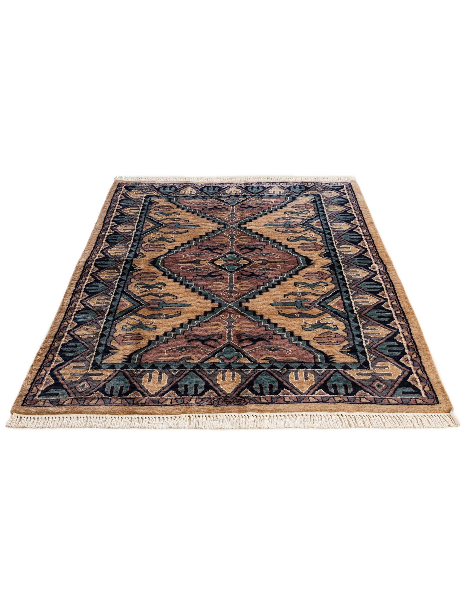4' 4 x 6' 10 Hand Knotted Bokhara Oriental Rug