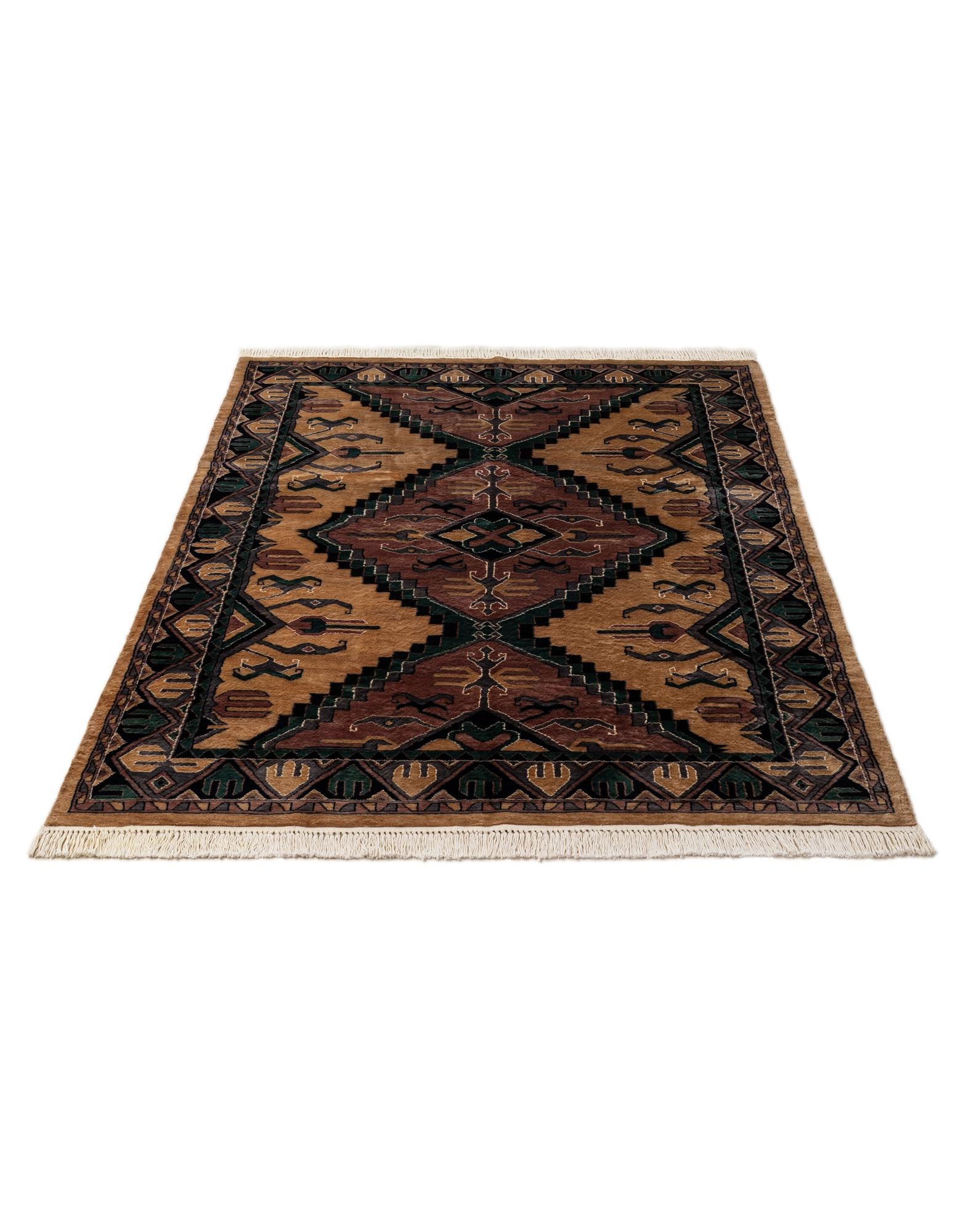 5' 2 x 7' 8 Hand Knotted Bokhara Oriental Rug