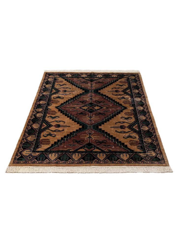 5' 2 x 7' 8 Hand Knotted Bokhara Oriental Rug