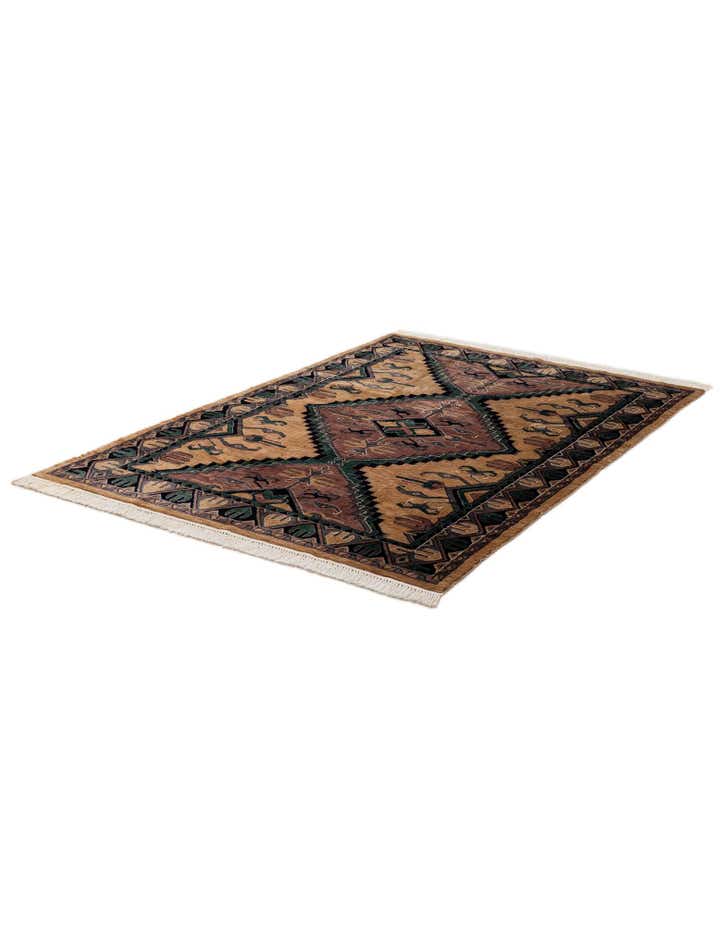 5' 2 x 7' 8 Hand Knotted Bokhara Oriental Rug