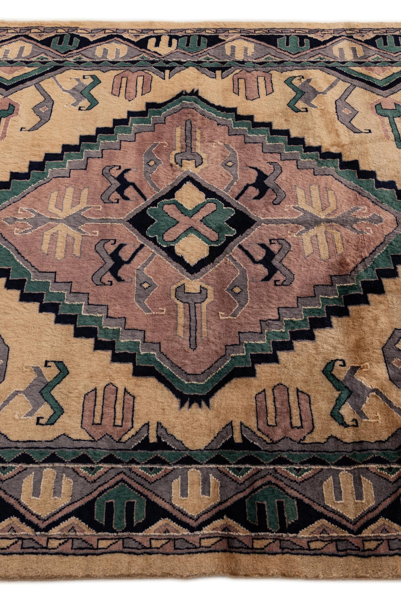 5' 2 x 7' 8 Hand Knotted Bokhara Oriental Rug