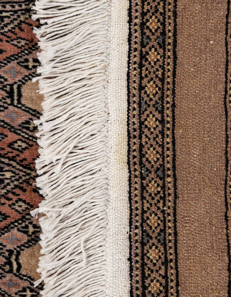 Detail image of 3' 2 x 5' 3  Hand Knotted Bokhara Oriental Wool Rug