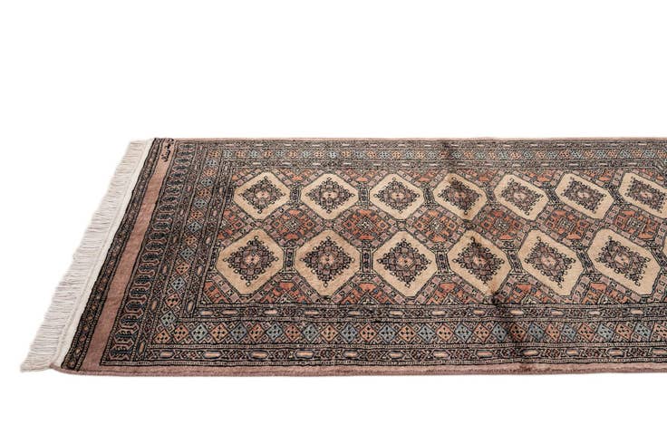 Detail image of 3' 2 x 5' 3 Hand Knotted Bokhara Oriental Wool Rug