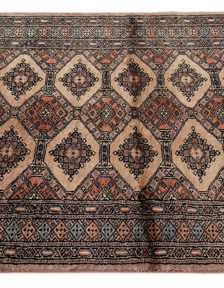 Detail image of 3' 2 x 5' 3  Hand Knotted Bokhara Oriental Wool Rug