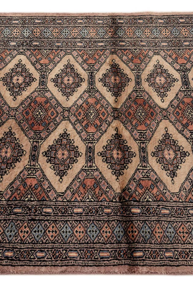 Detail image of 3' 2 x 5' 3 Hand Knotted Bokhara Oriental Wool Rug