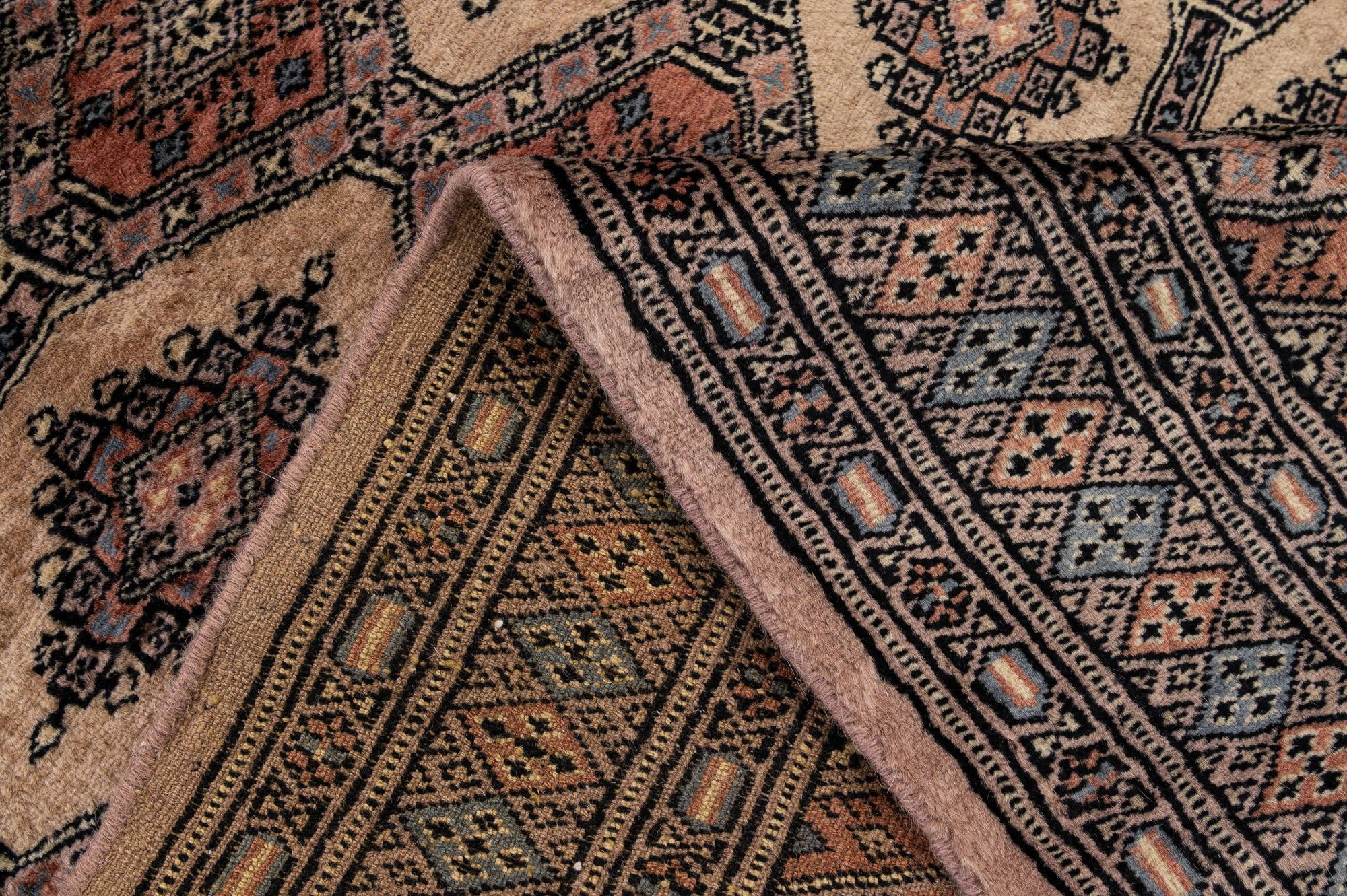 3' 2 x 5' 3 Hand Knotted Bokhara Oriental Wool Rug