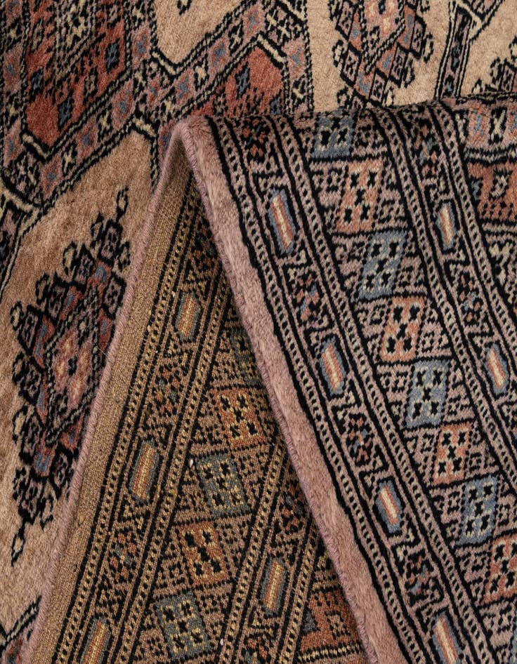 Detail image of 3' 2 x 5' 3  Hand Knotted Bokhara Oriental Wool Rug