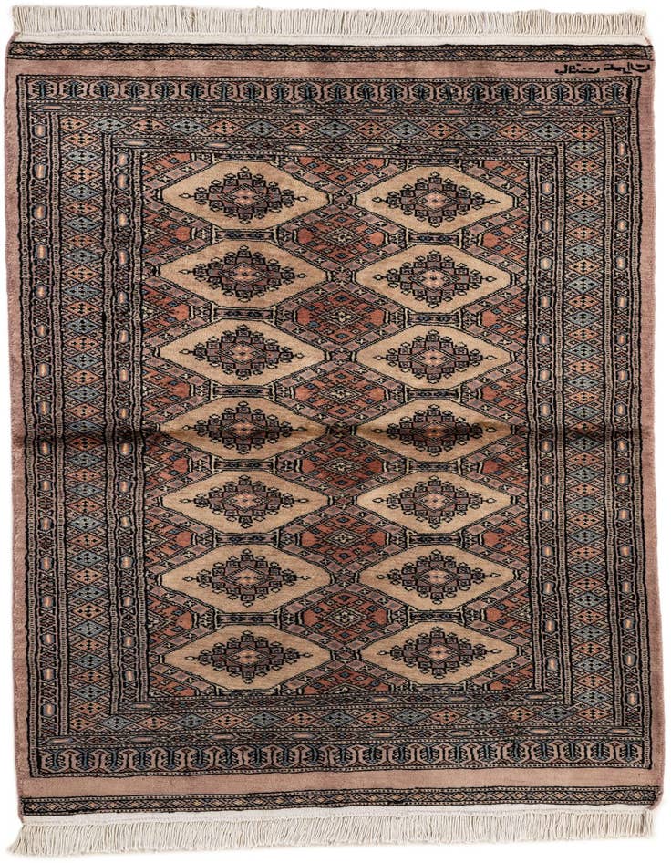 Detail image of 3' 2 x 5' 3 Hand Knotted Bokhara Oriental Wool Rug