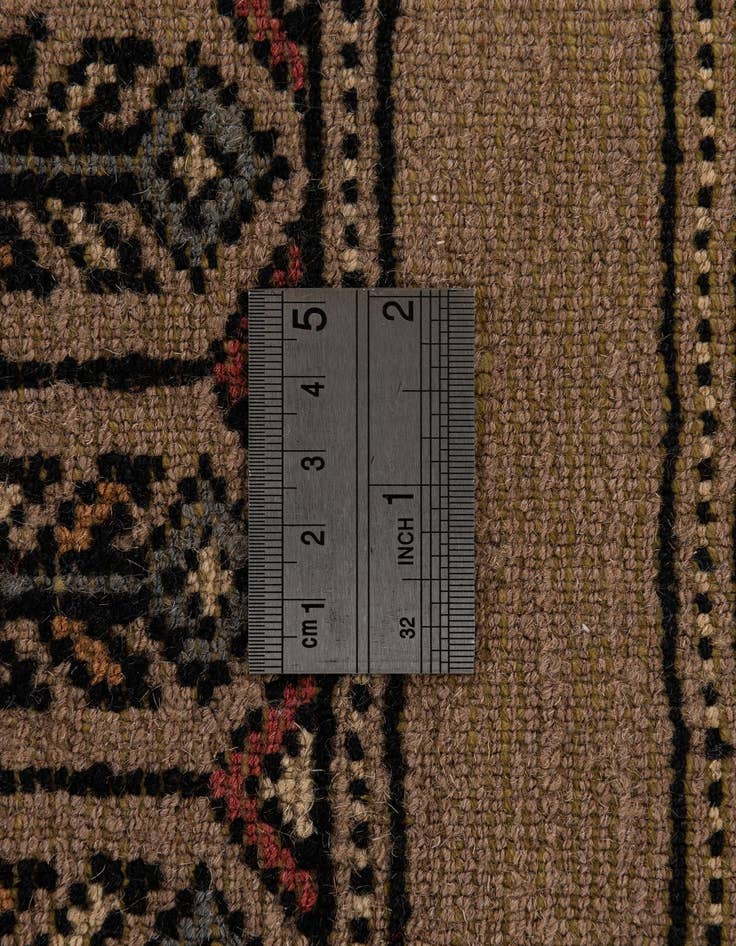 Detail image of 3' 3 x 4' 11  Hand Knotted Bokhara Oriental Wool Rug