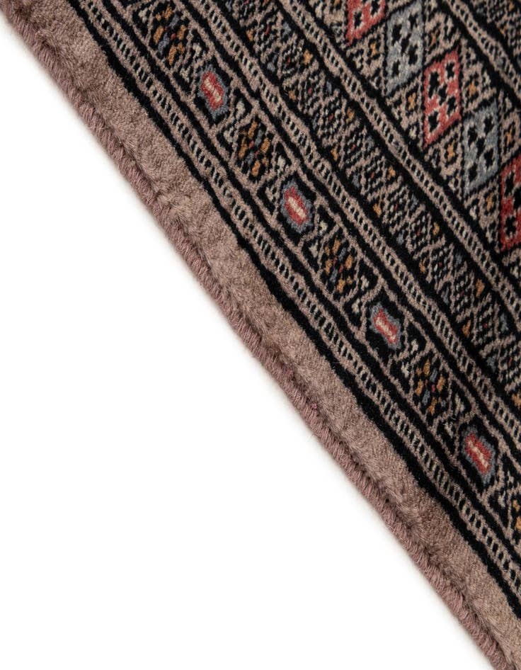 Detail image of 3' 3 x 4' 11  Hand Knotted Bokhara Oriental Wool Rug