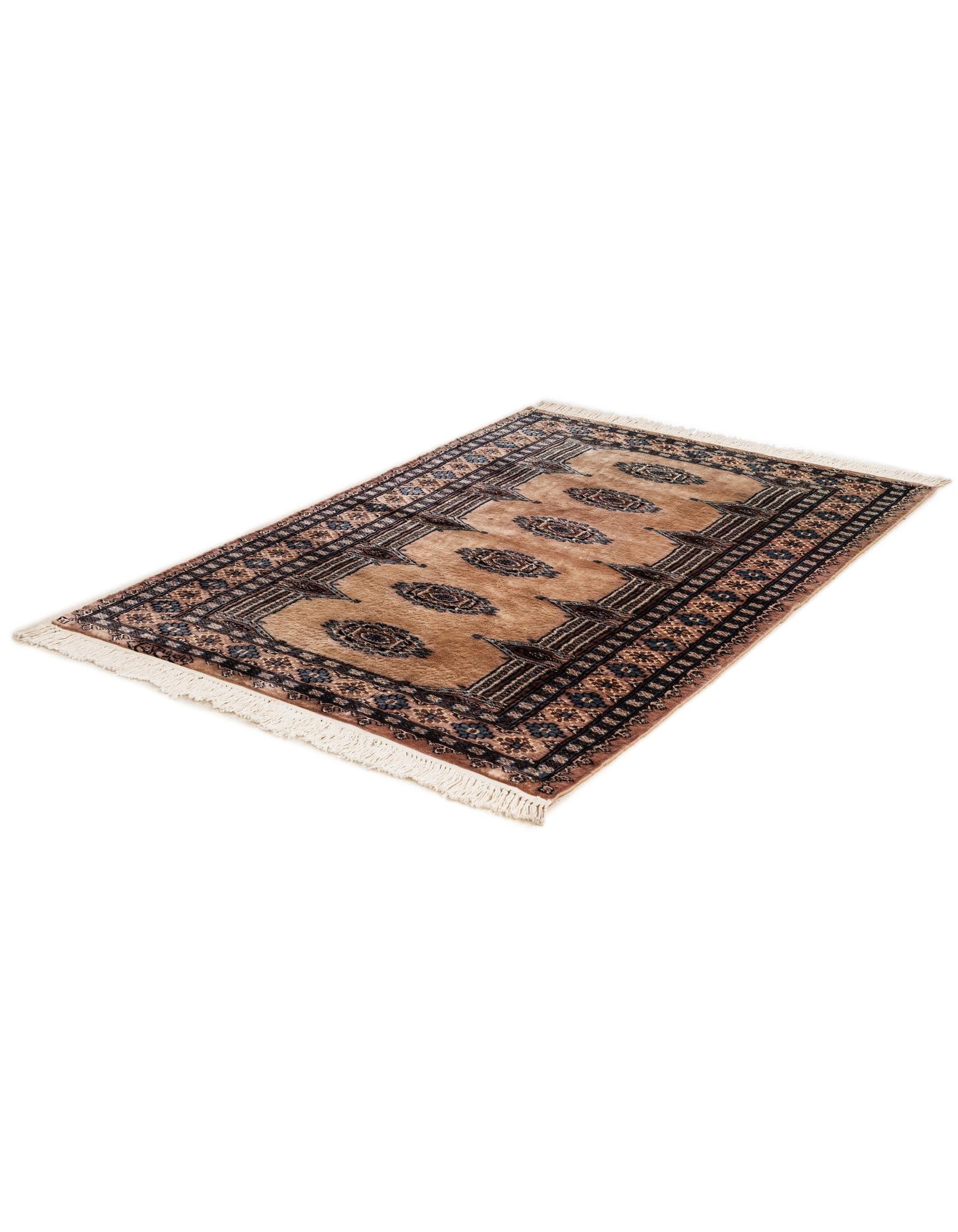 3' 4 x 5' 1 Hand Knotted Bokhara Oriental Rug