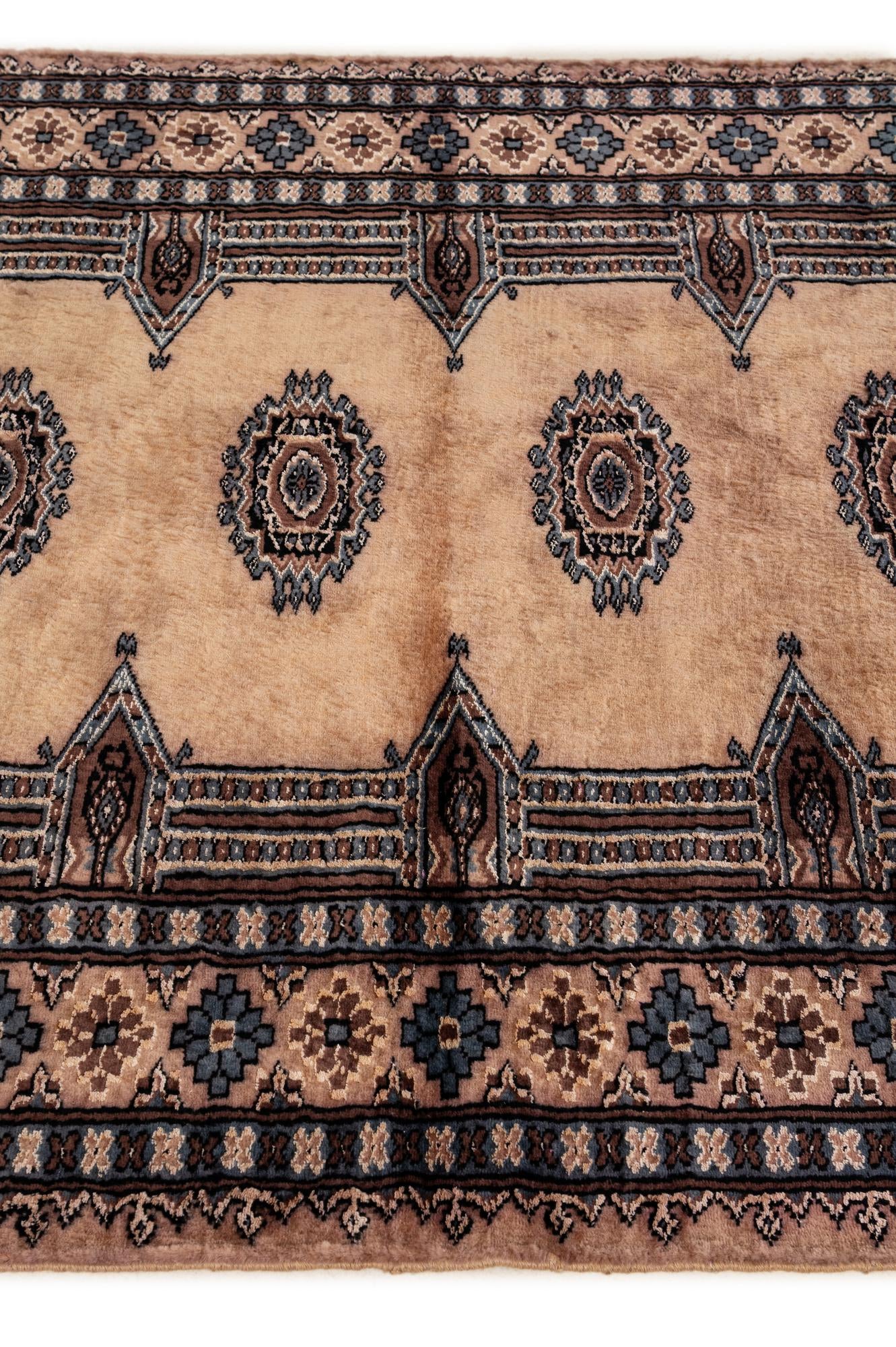 3' 4 x 5' 1 Hand Knotted Bokhara Oriental Rug