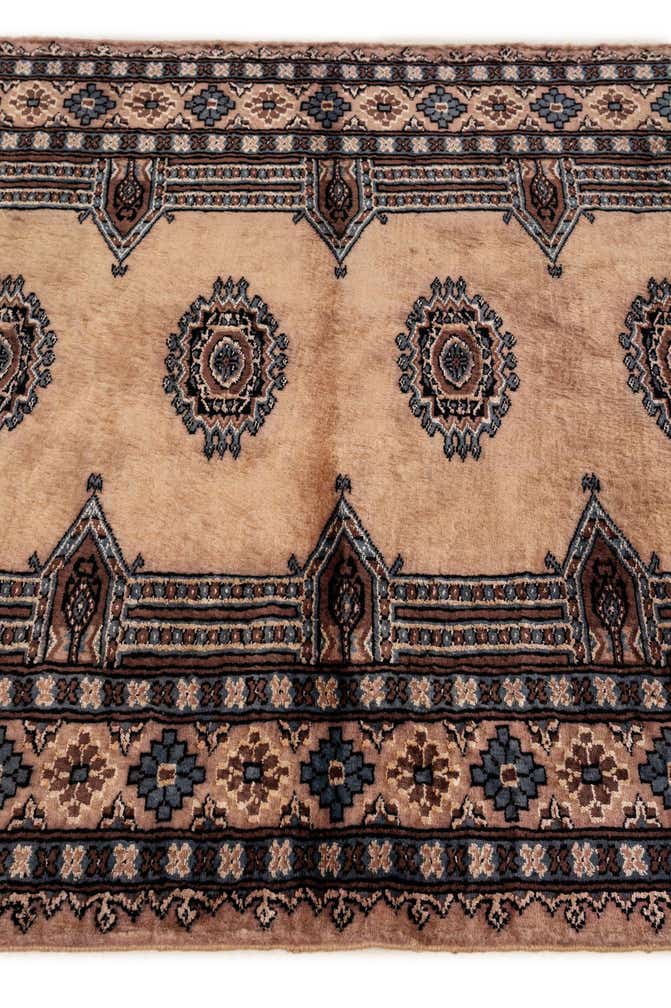 3' 4 x 5' 1 Hand Knotted Bokhara Oriental Rug